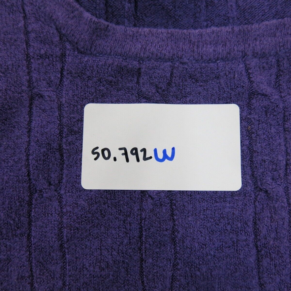 Express Women Vest Sweater Knitted Stretch Crew Neck Sleeveless Purple Size M