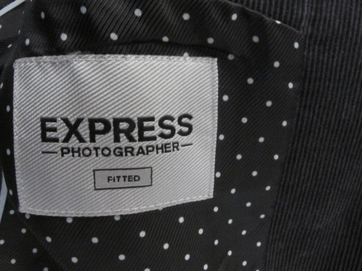 Express Women Blazer Coat Jacket Single Breast Long Sleeve Pocket Black Chest 36