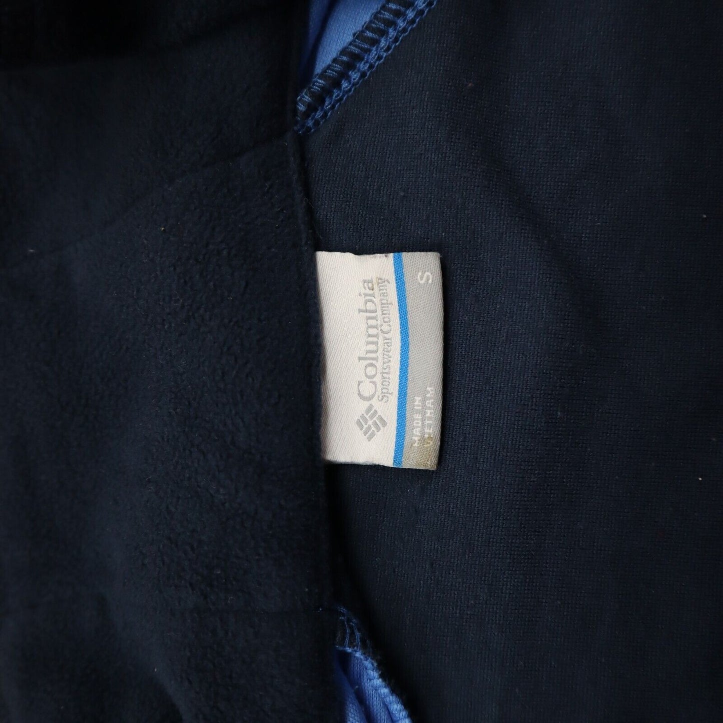 Columbia Top Womens Size S Blue Fleece Long Sleeve 1/4 Zip Pullover Collared