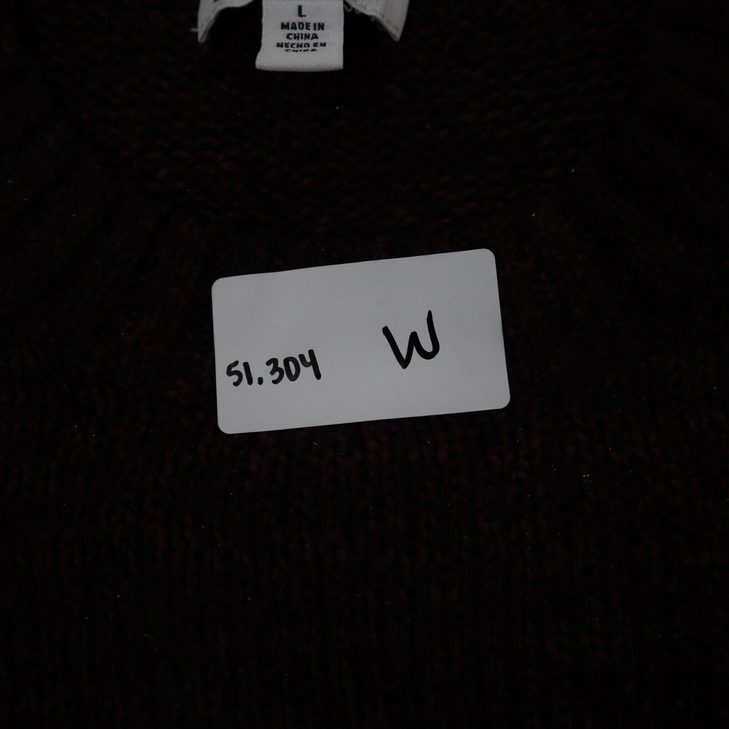 ST Johns Bay Womens Pullover Sweater Knitted Long Sleeves Maroon Size Large