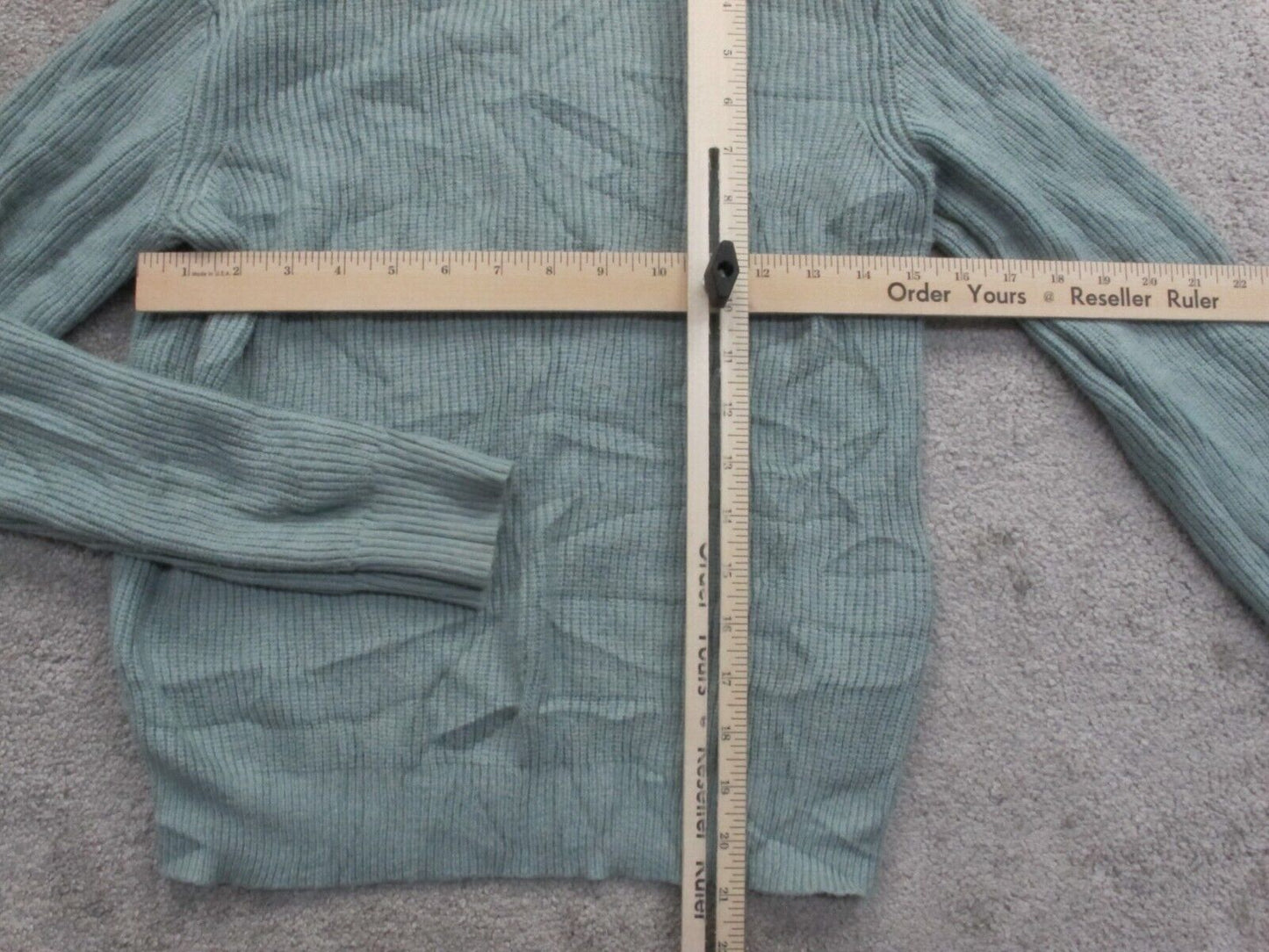 Forever 21 Women Pullover Sweater Knitted Long Sleeve Crew Neck Light Blue SZ M
