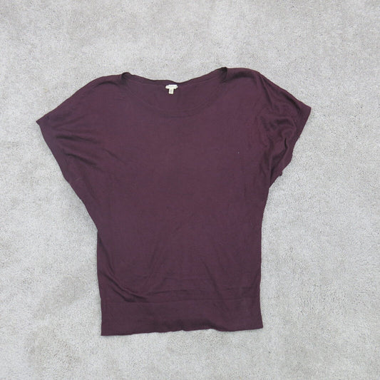 J. Crew Womens Sweater Knitted Pullover Long Sleeve Crew Neck Maroon Size Small
