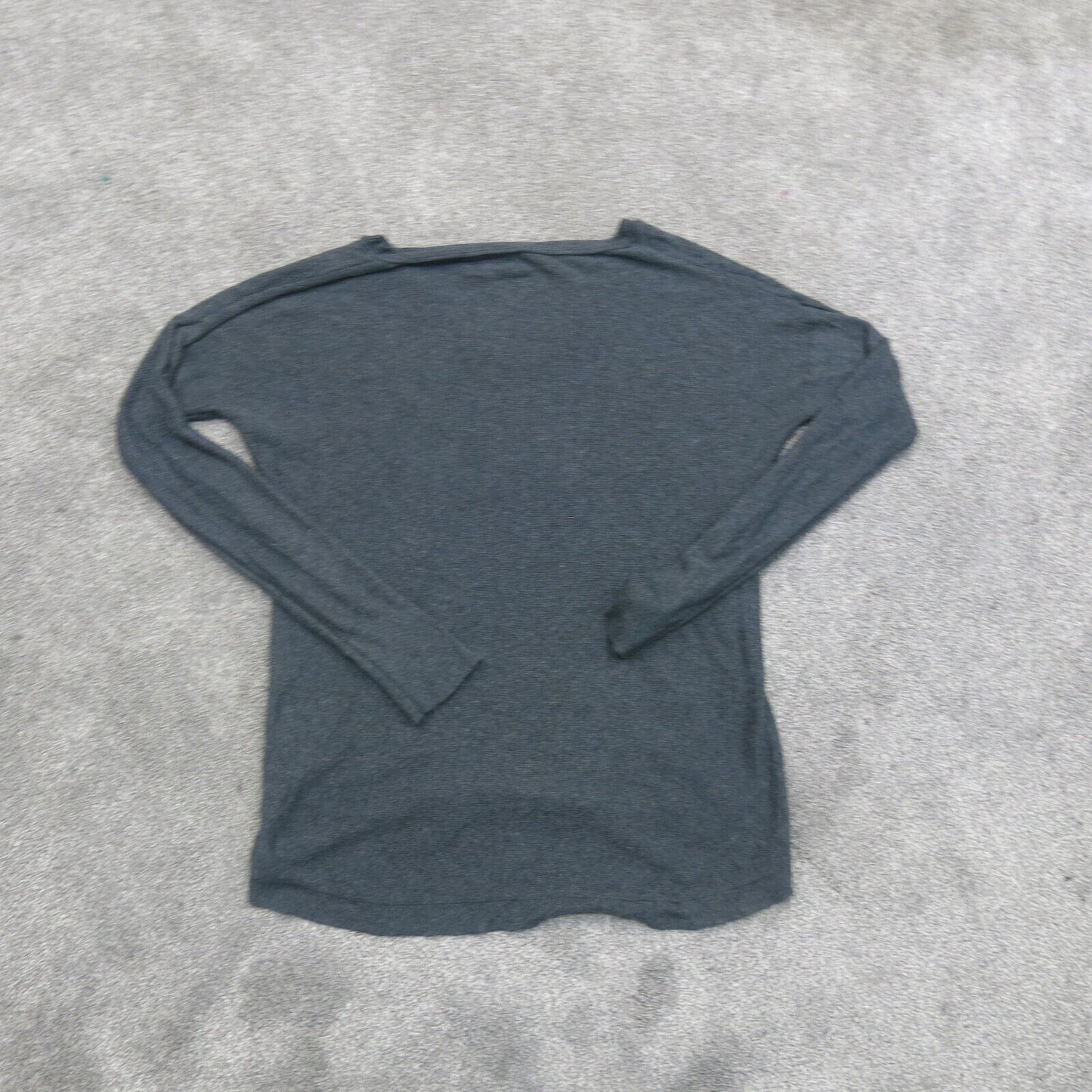 Mossimo Mens Pullover Sweater Knitted Long Sleeves V Neck Charcoal Black Medium