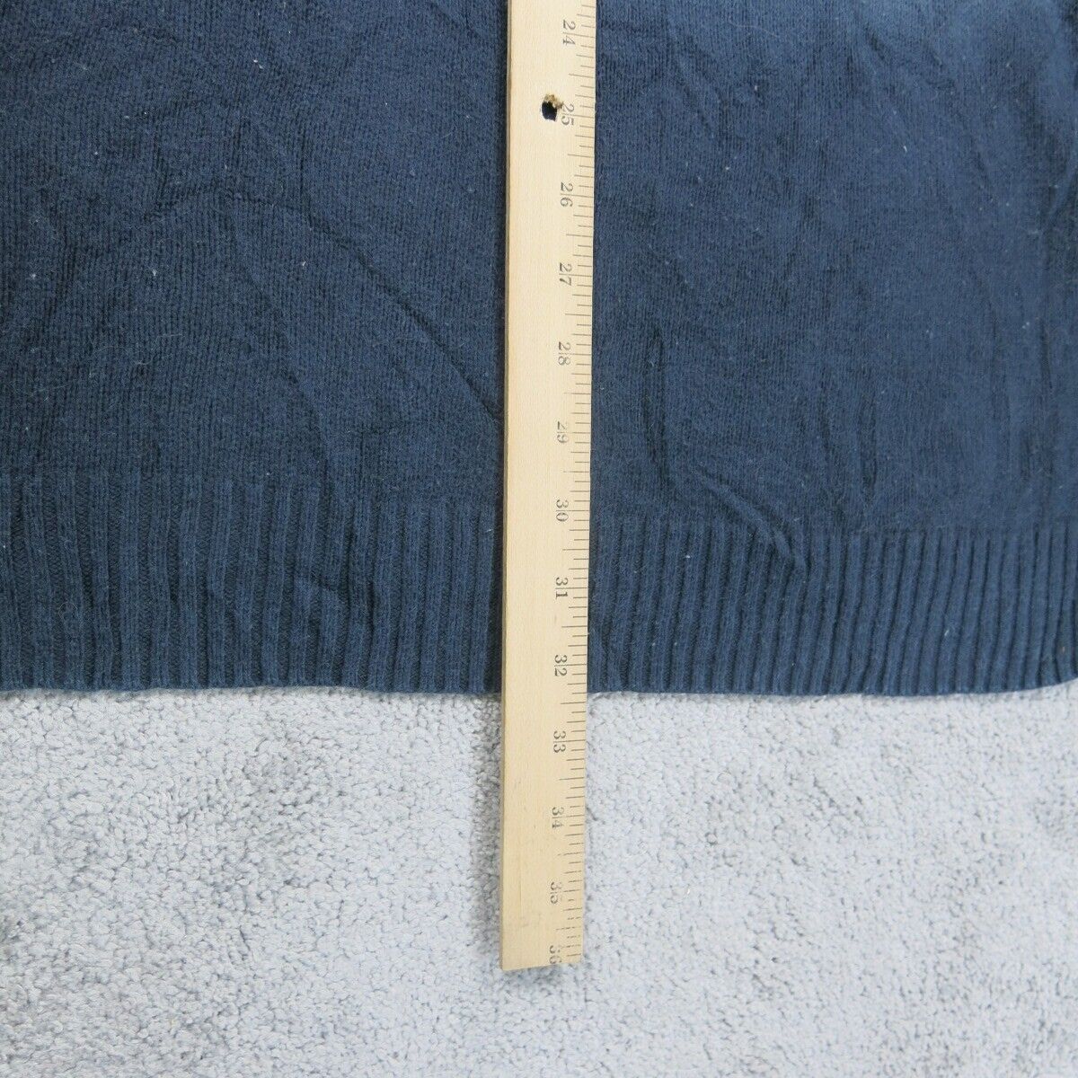 American Eagle Womens Pullover Sweater Knitted Long Sleeves Blue Gray Size XLT