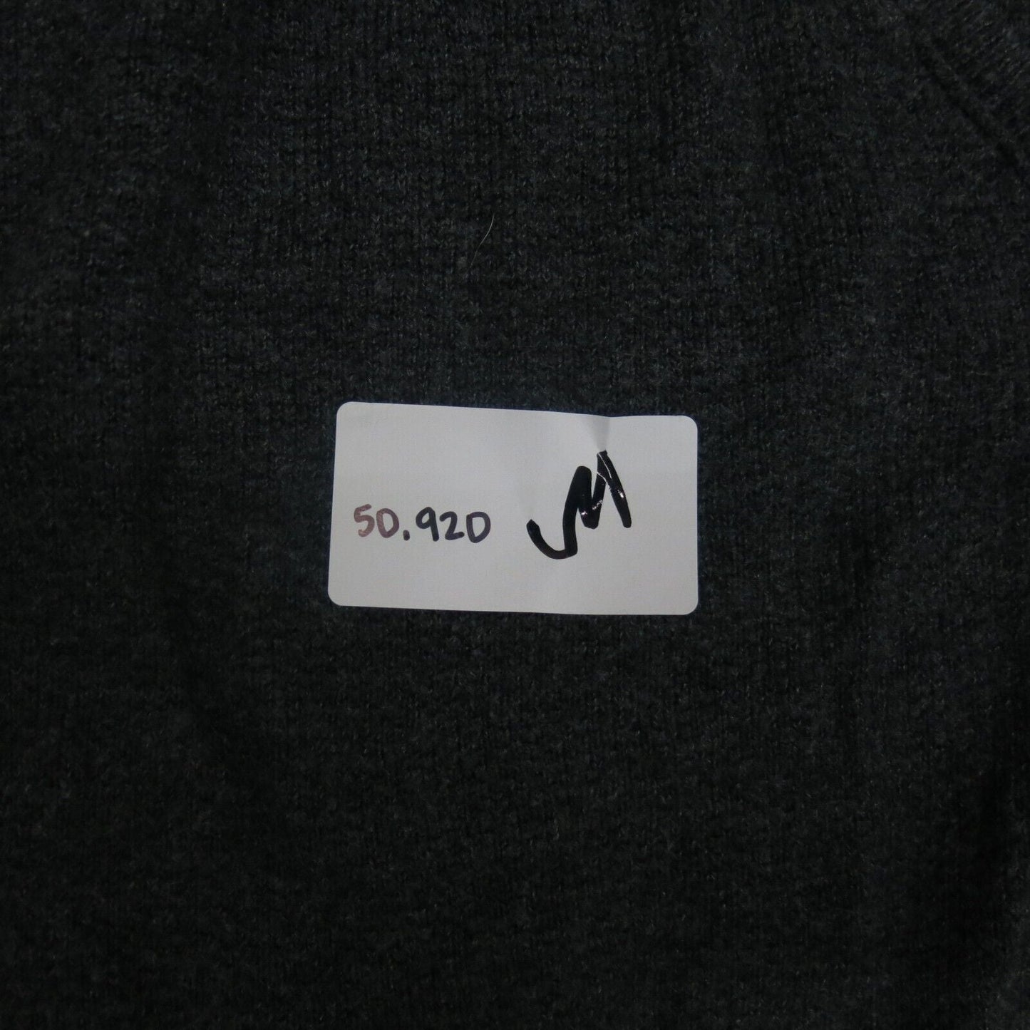 Mossimo Mens Pullover Sweater Knitted Long Sleeves V Neck Charcoal Black Medium