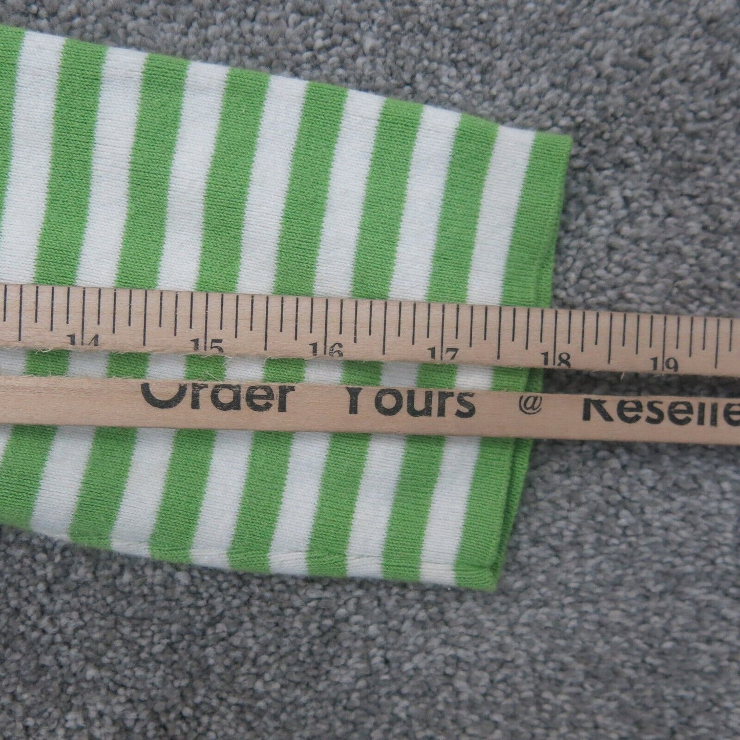 Talbots Womens Pullover Sweater Knitted Striped Long Sleeves Green White Size M