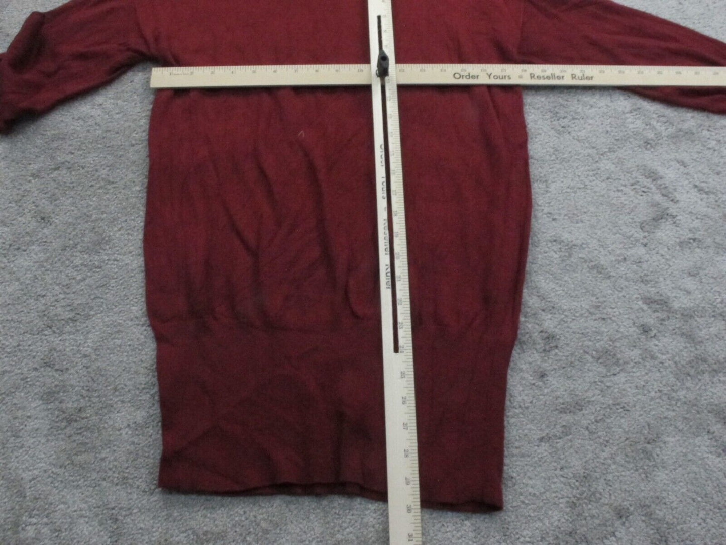 White Black House Market Womens Pullover Knitted Sweater Long Sleeve Red Size M