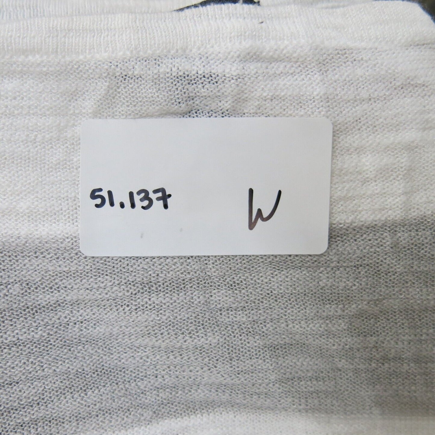 Express Womens Pullover Sweater 3/4 Sleeves Striped Gray White Size X Small