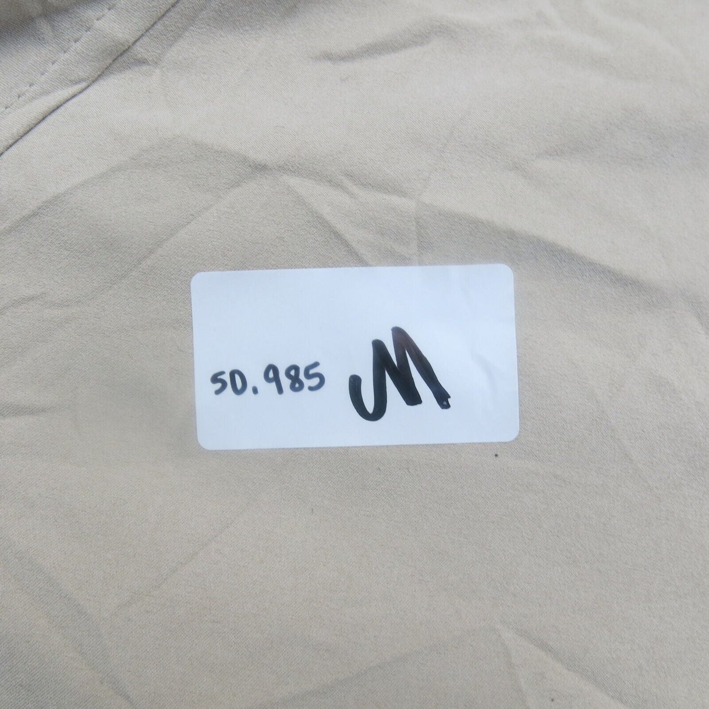 London Fog Mens Blouson Jacket Full Zip Long Sleeves Pockets Beige Size Medium