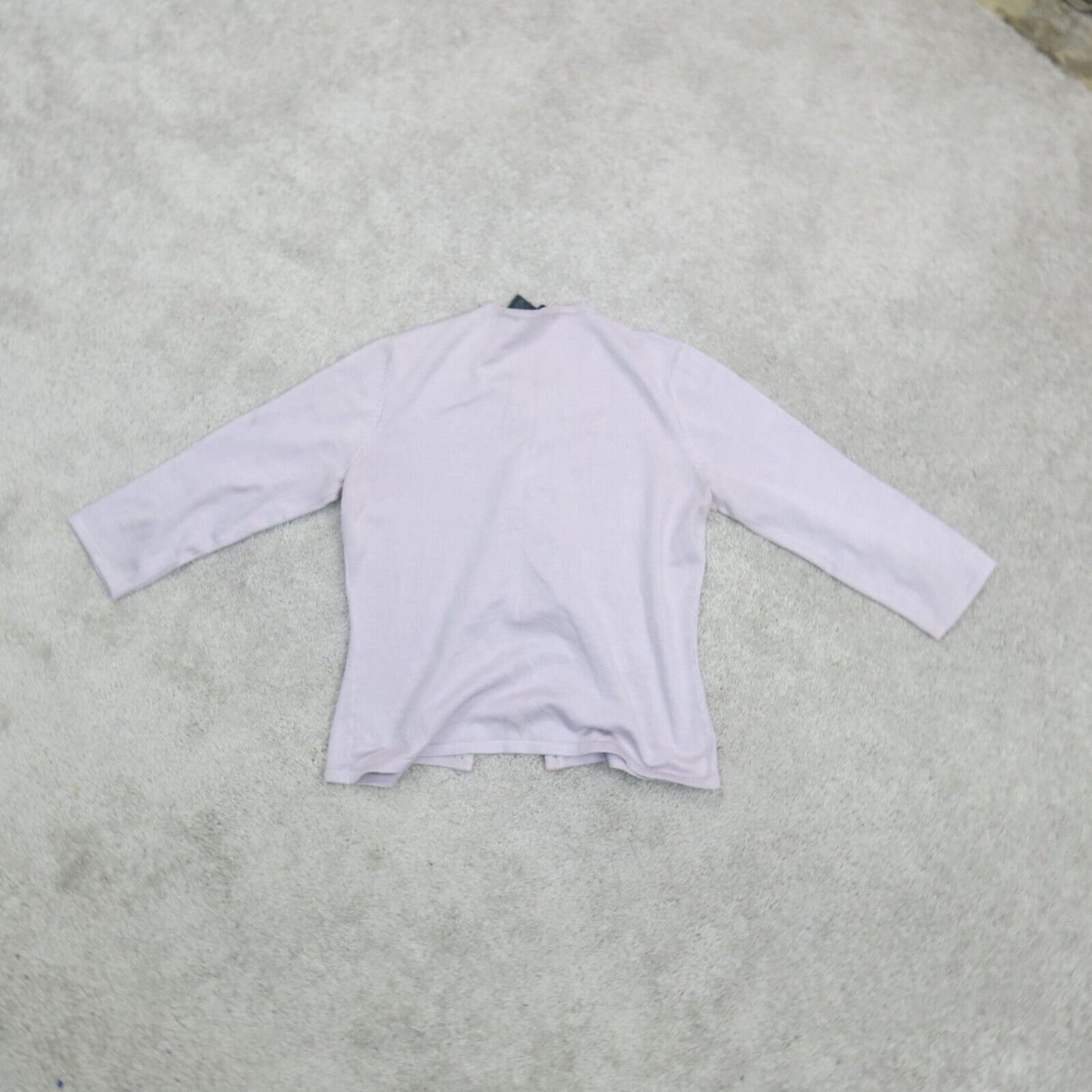 The Limited Womens Cardigan Sweater Stretch 3/4 Sleeves Light Purple Size Medium