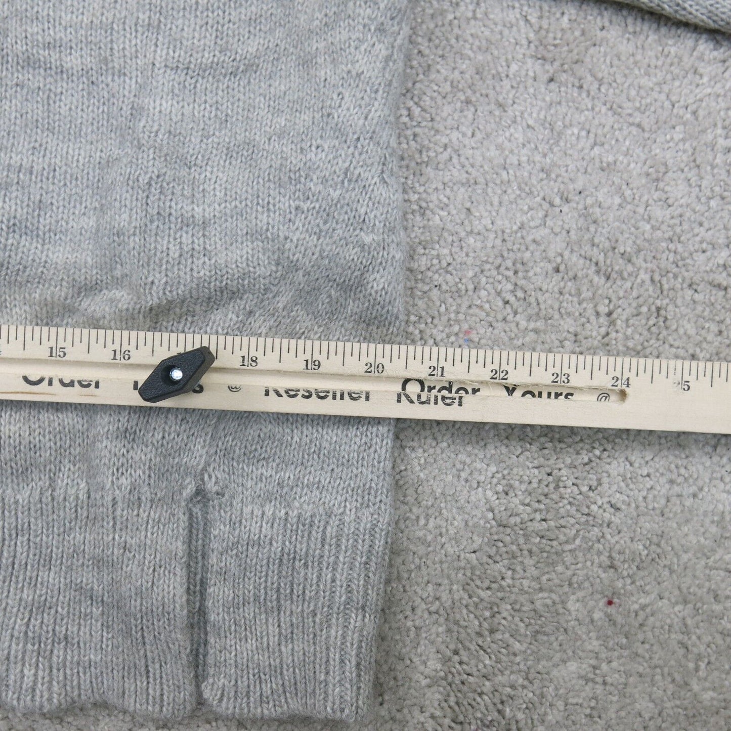 J. Crew Womens Pullover Sweater Turtleneck Side Slit Heather Gray Size Small