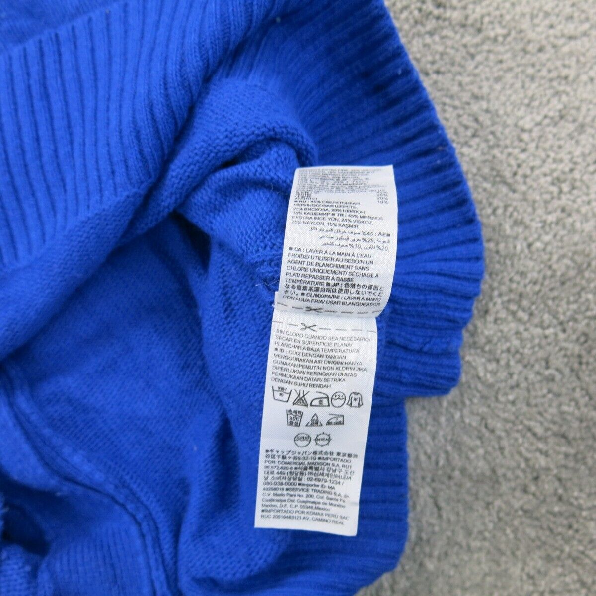Banana Republic Women Pullover Knitted Sweater Long Sleeves Blue Size Small