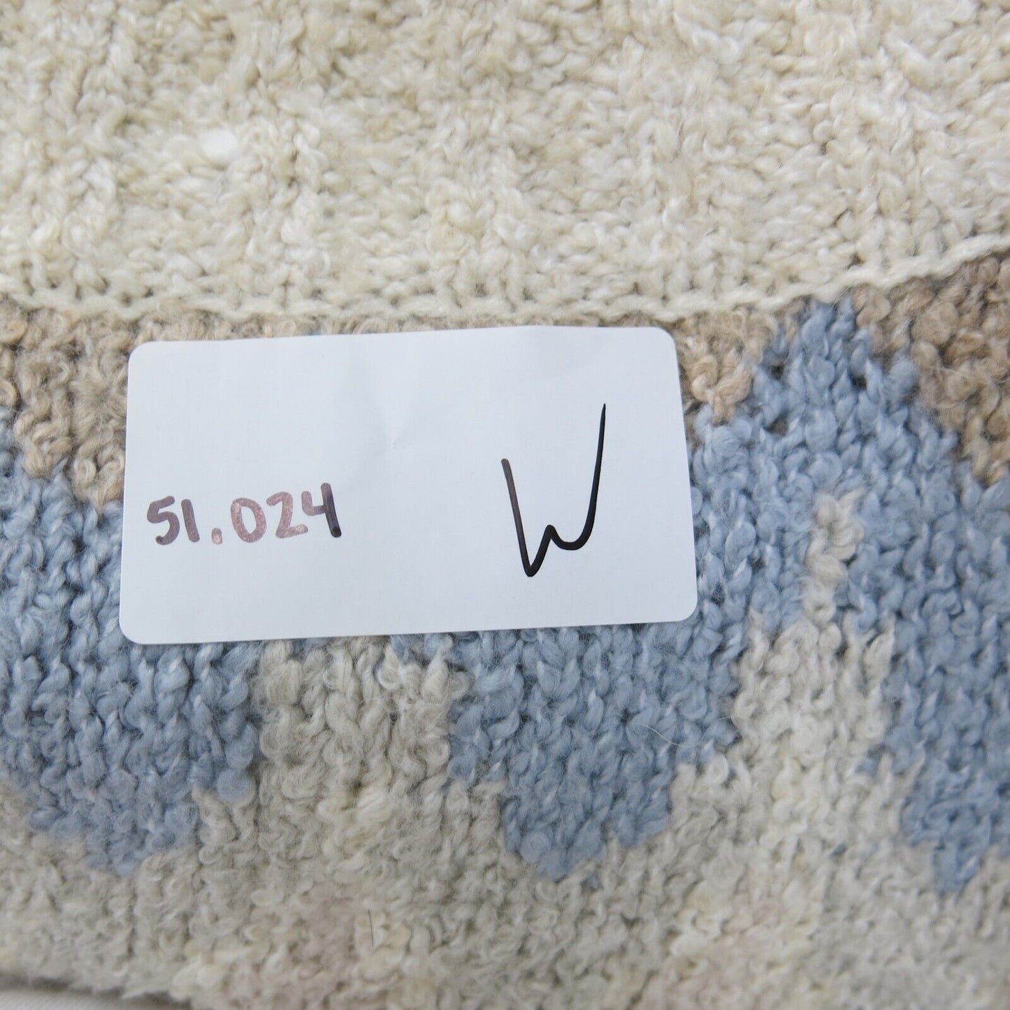 American Eagle Womens Sweater Knitted Pullover Long Sleeve Beige Blue Size XL