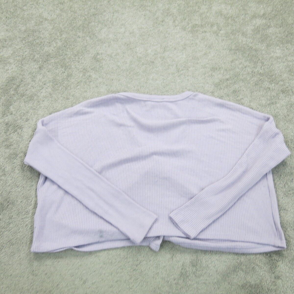 Hollister Womens Cardigan Sweater Knitted Long Sleeve Light Purple Size Small