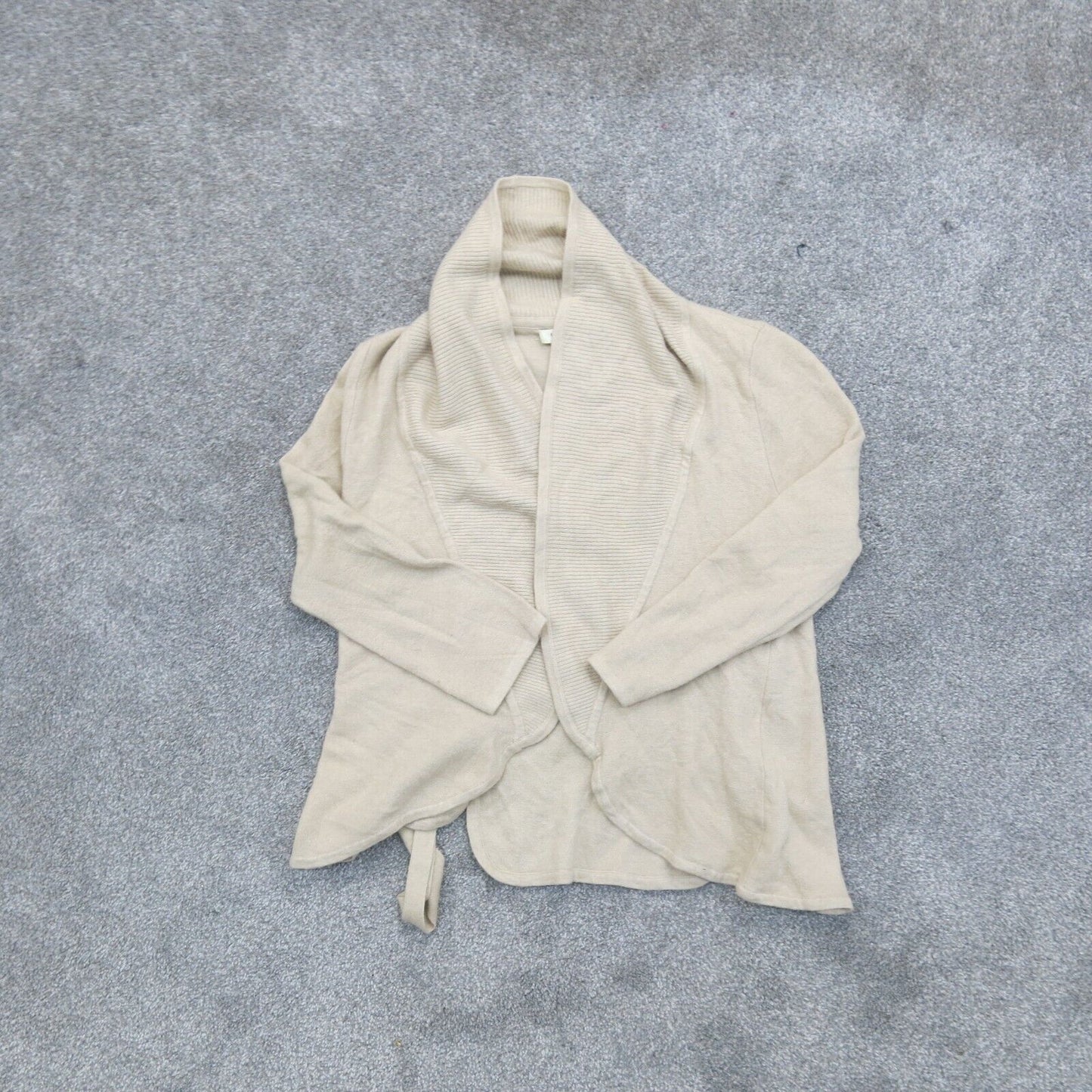 Banana Republic Womens Cardigan Sweater Long Sleeves Open Front Beige Size Small