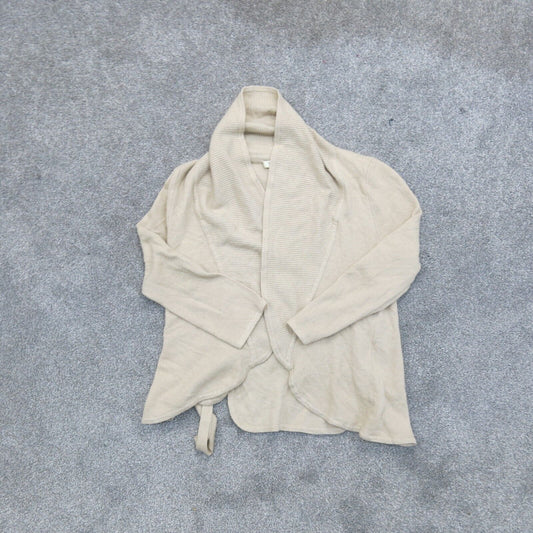 Banana Republic Womens Cardigan Sweater Long Sleeves Open Front Beige Size Small