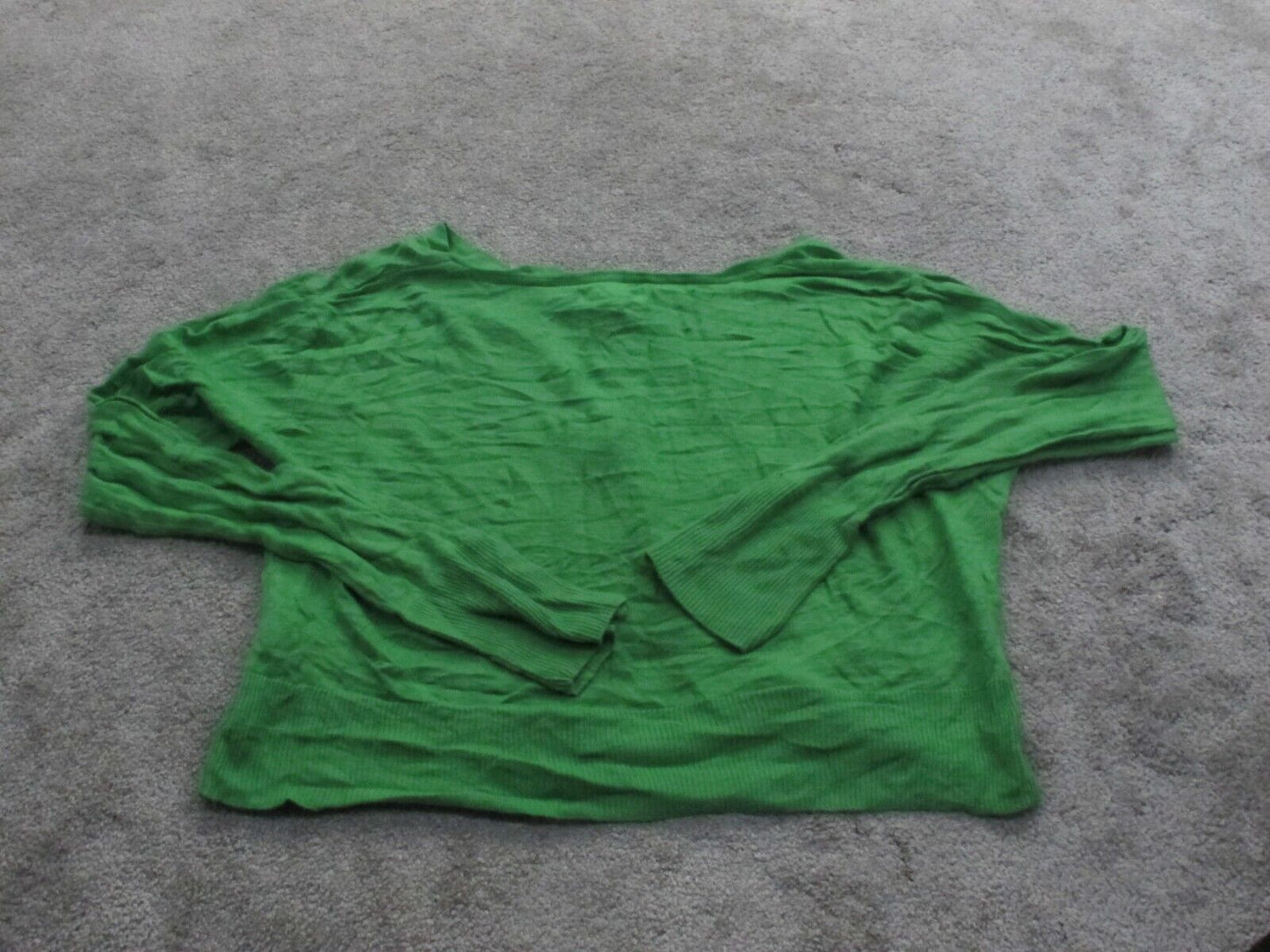 Aeropostale Womens Cardigan Knitted Sweater Long Sleeves Dark Green Size X Large