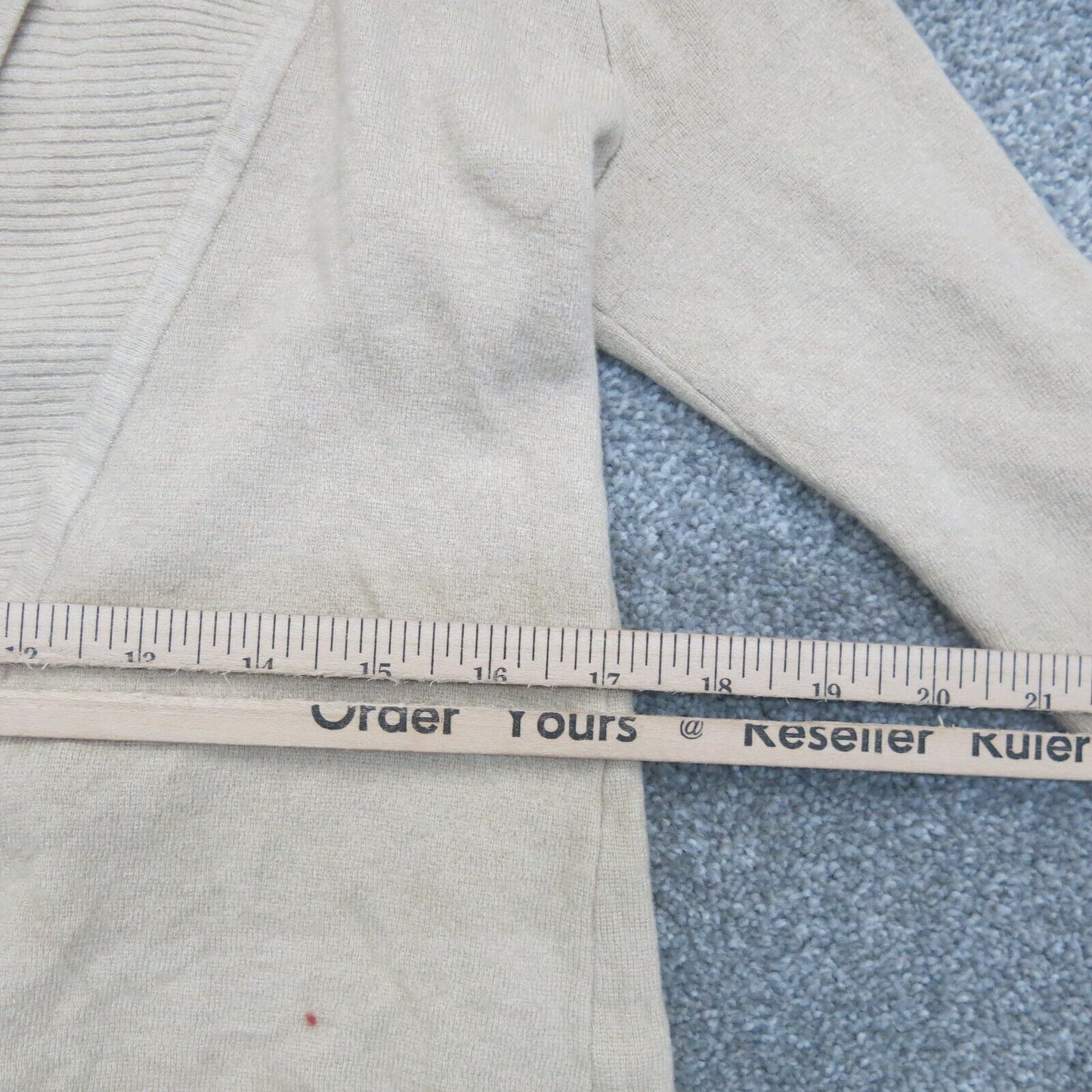 Banana Republic Womens Cardigan Sweater Long Sleeves Open Front Beige Size Small