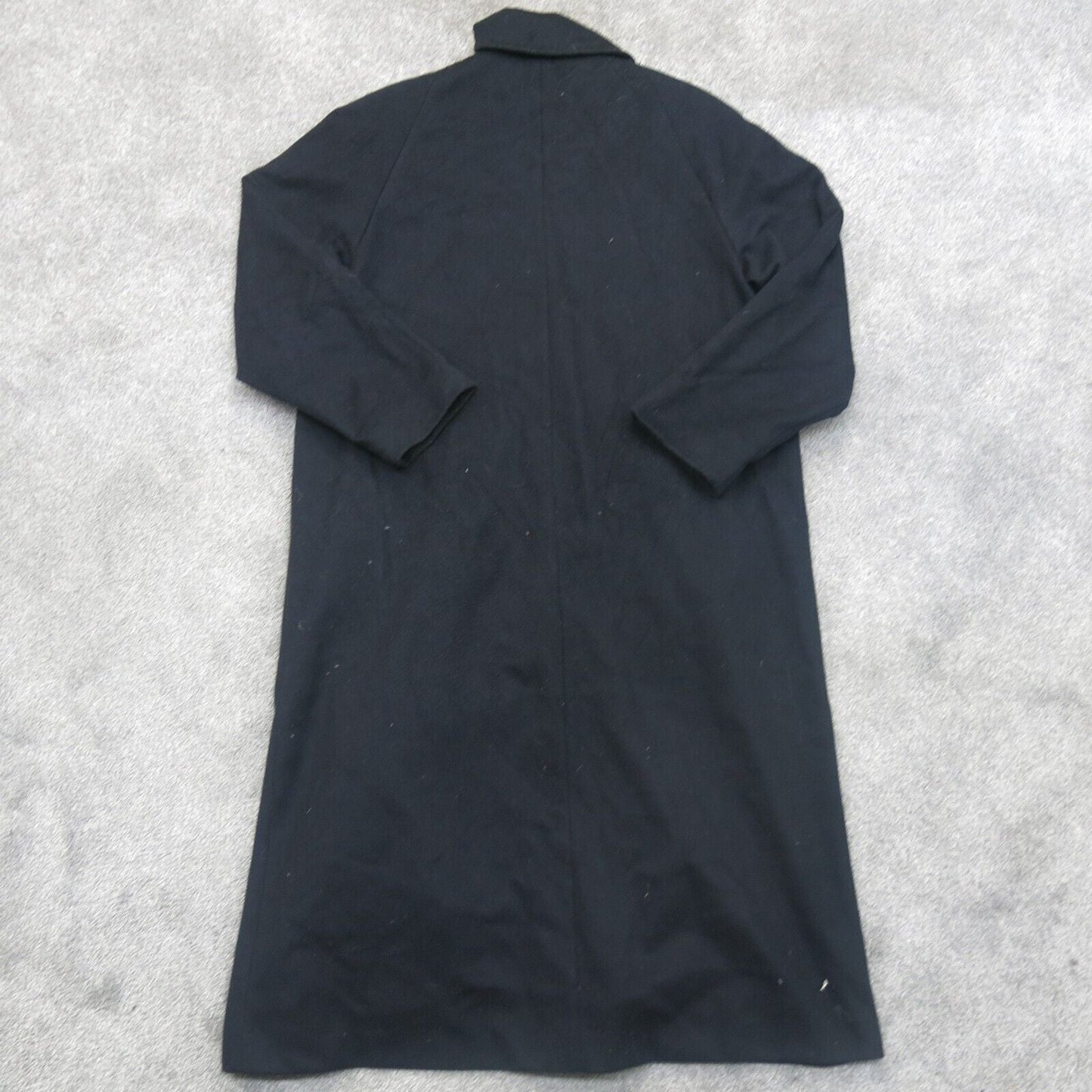 Pendleton Womens Overcoat Long Sleeves Front Button Pockets Black Size 16