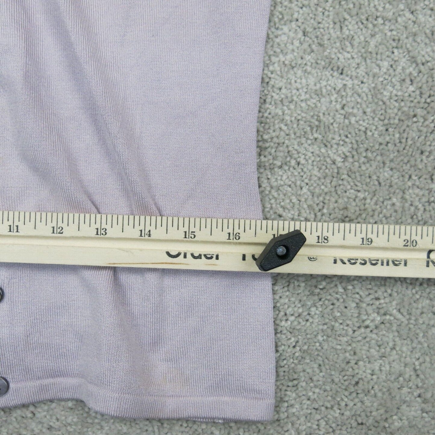 The Limited Womens Cardigan Sweater Stretch 3/4 Sleeves Light Purple Size Medium