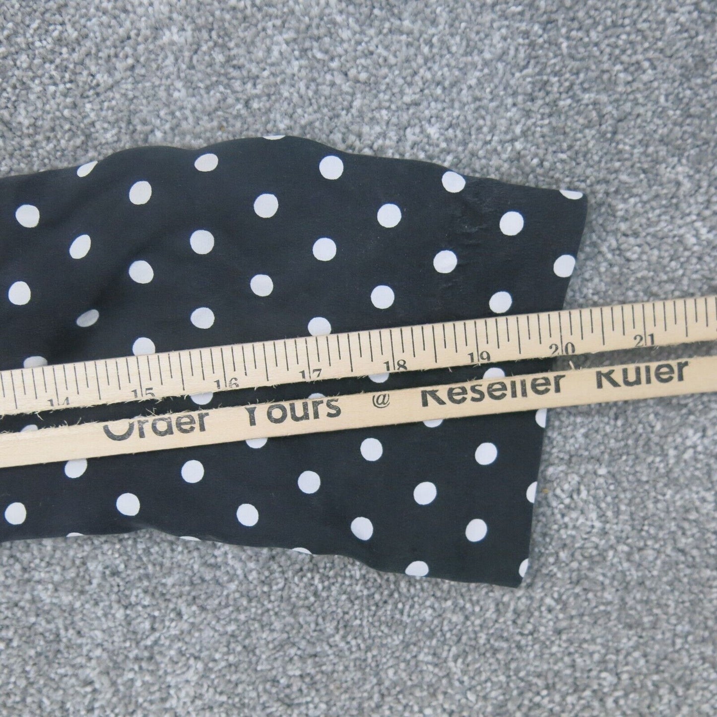 White House Black Market Womens Blazer Jacket Polka Dot Long Sleeves Black SZ 8
