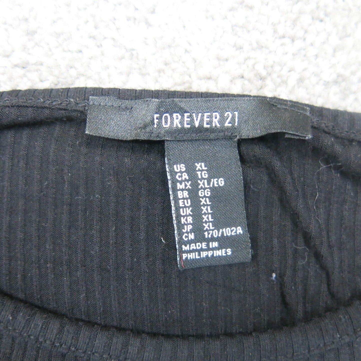 Forever 21 Womens Long Sweater Dress Boat Neck Long Sleeves Solid Black Size XL