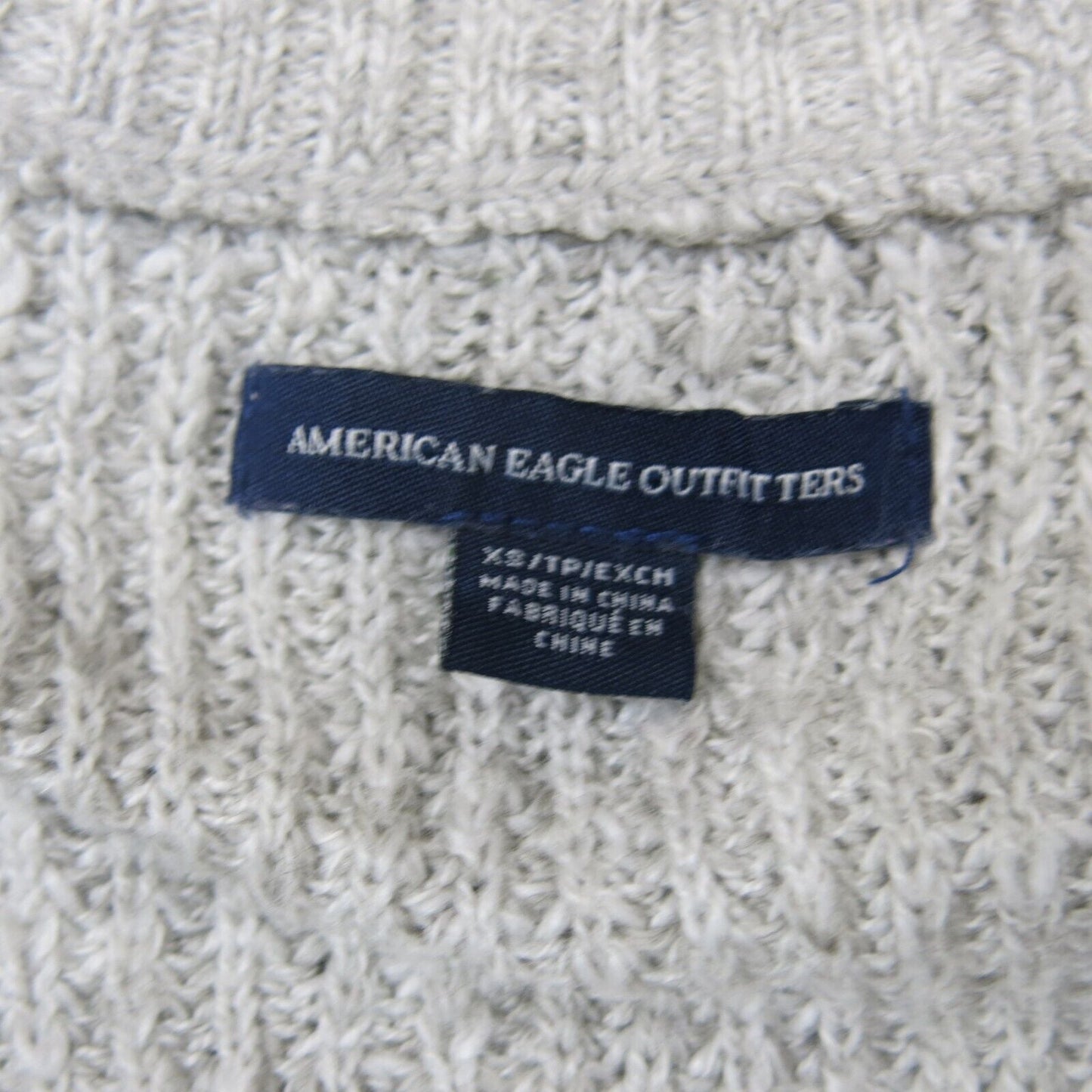 American Eagle Outfitters Womens Sweater Long Sleeves V Neck Off White Size XS