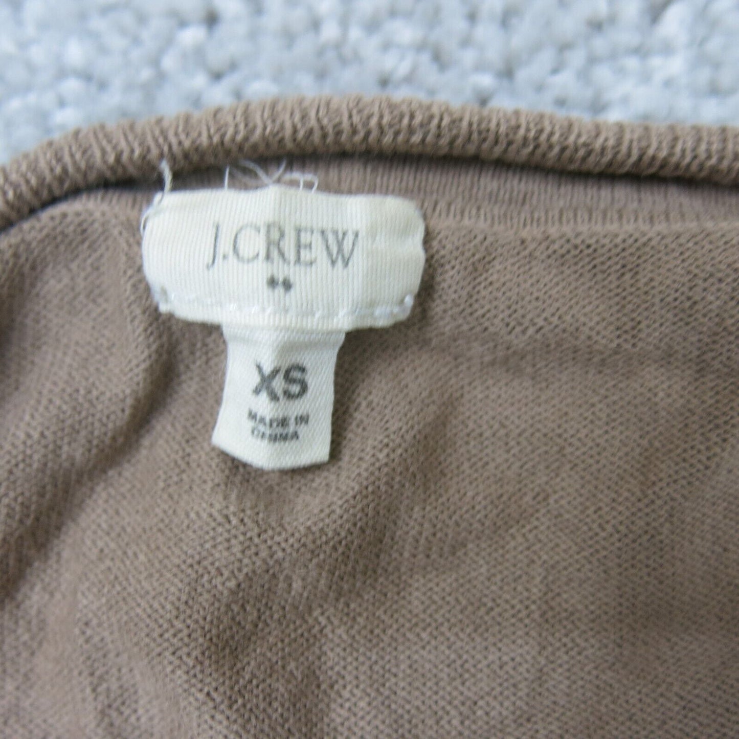 J. Crew Womens Sweater Knitted Pullover Long Sleeve V Neck Khaki Size X Small