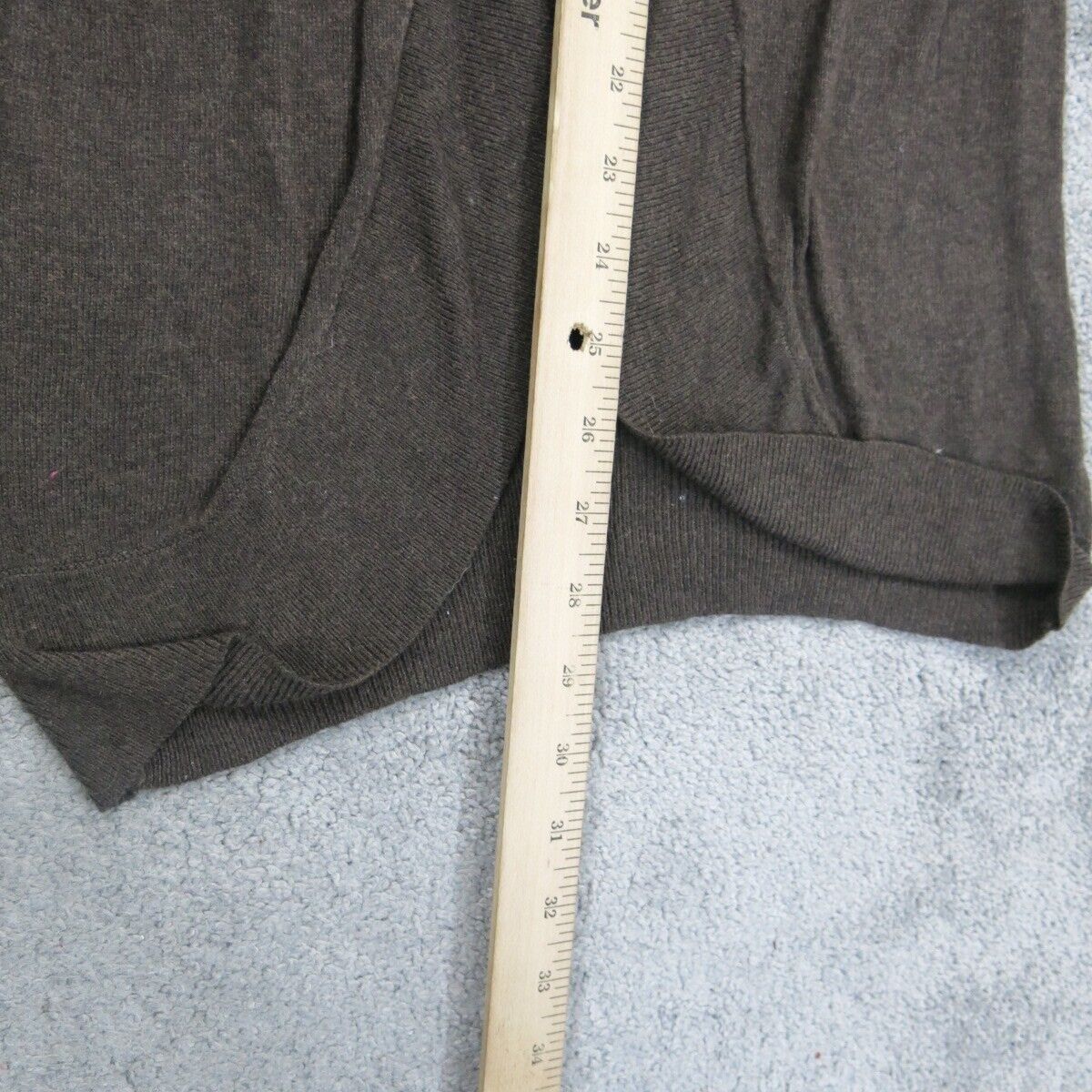 Mossimo Women Cardigan Sweater Knitted Open Front Long Sleeves Brown Size XS