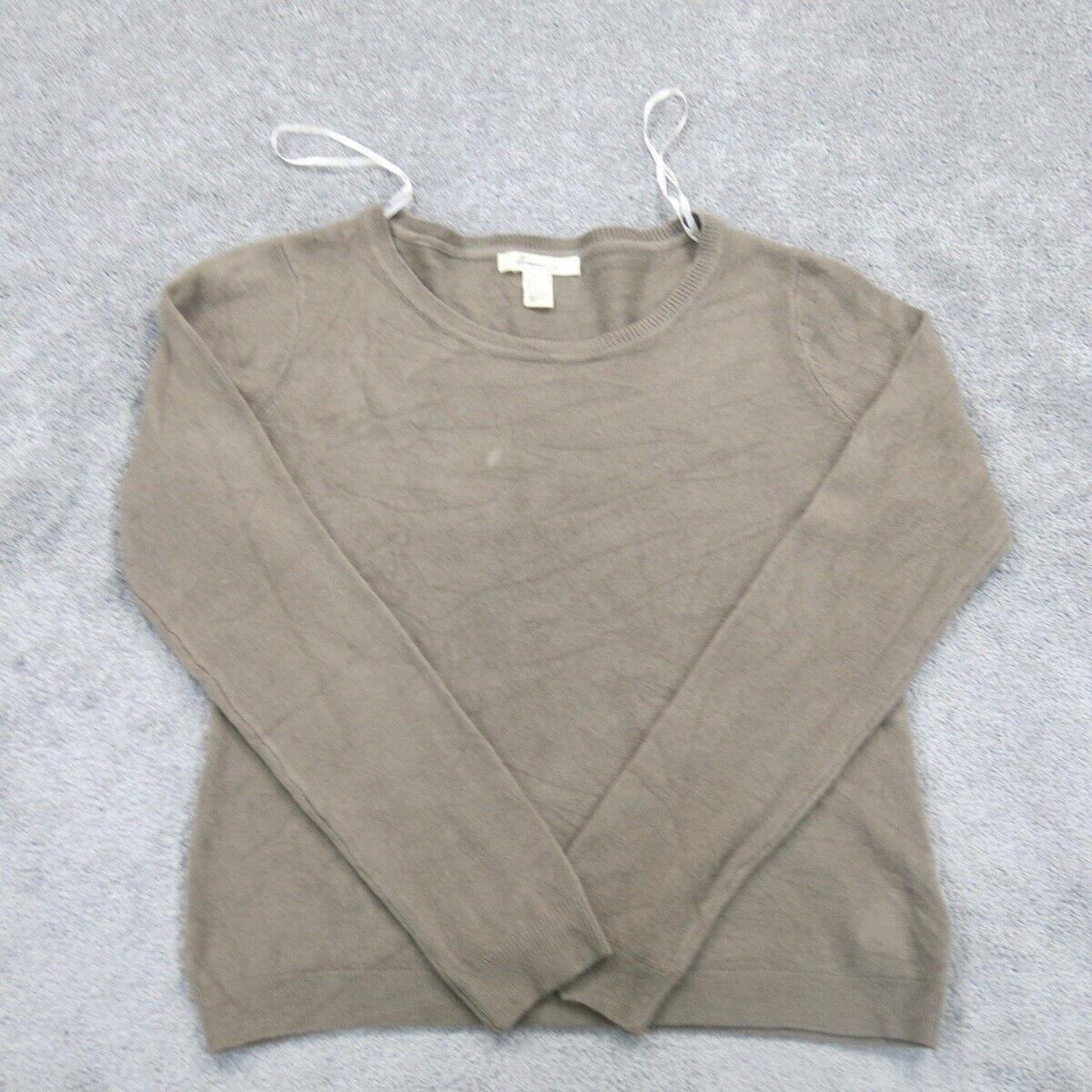 Forever 21 Women Pullover Knitted Sweater Long Sleeve Crew Neck Tan Size Medium