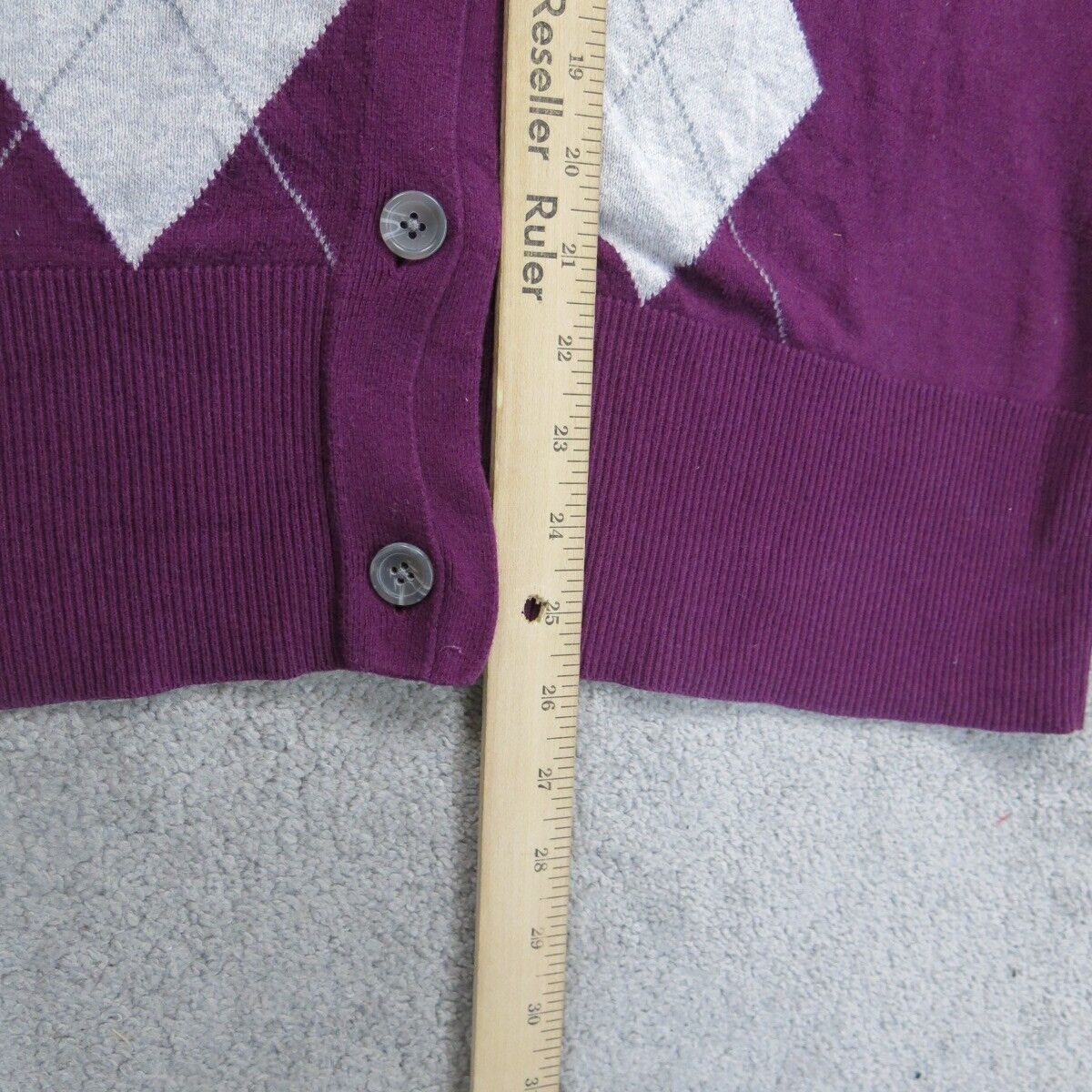 Banana Republic Women Knitted Cardigan Sweater Long Sleeve Purple Size Medium