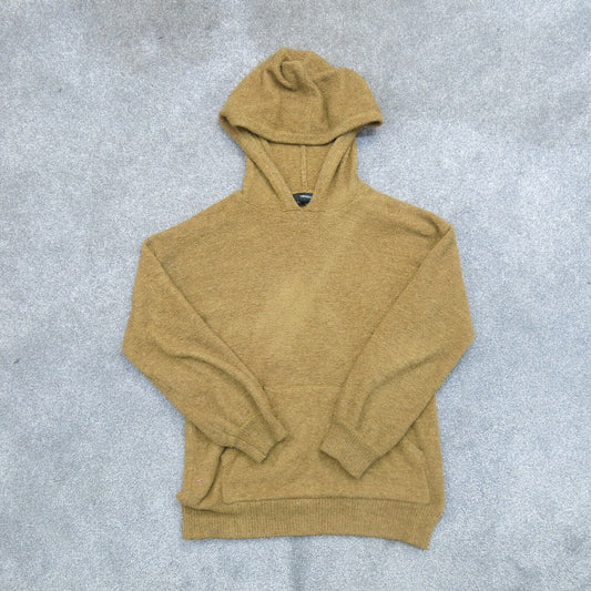 Forever 21 Womens Hoodie Long Sleeves Kangaroo Pockets Tan Brown Size Small