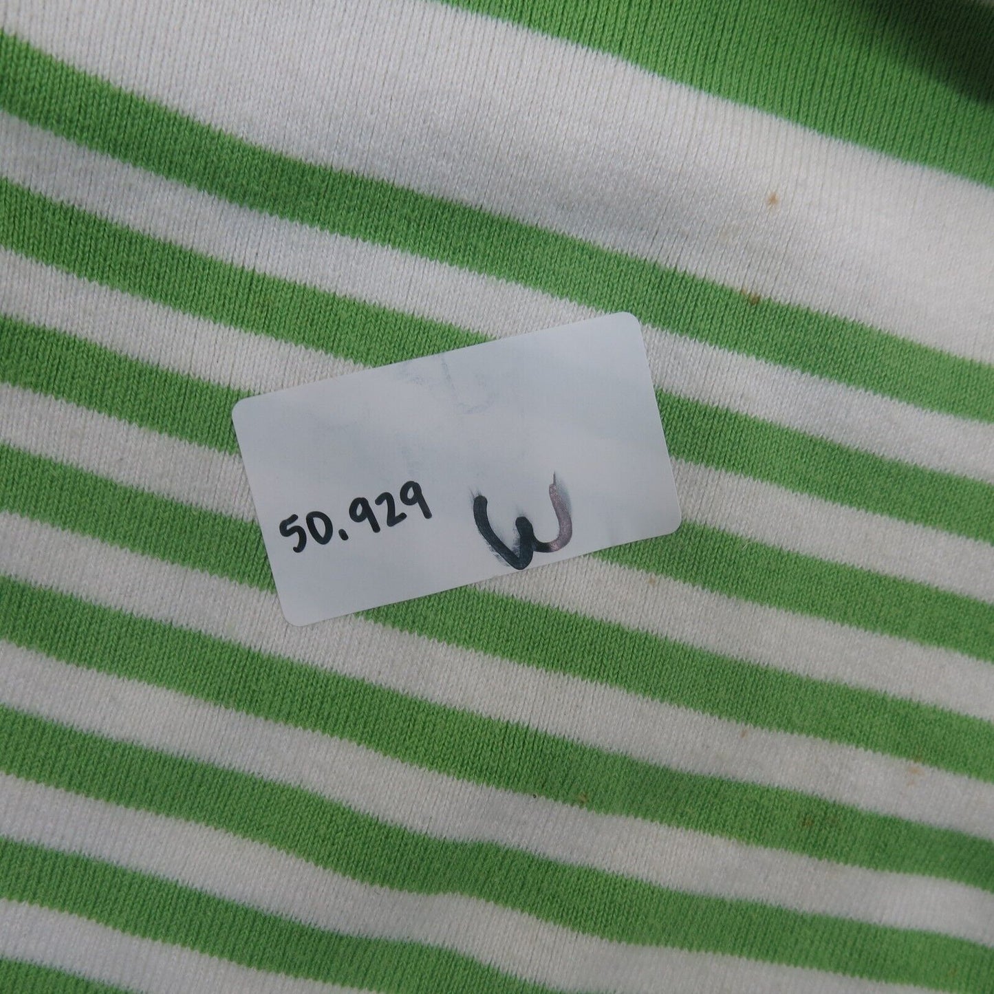 Talbots Womens Pullover Sweater Knitted Striped Long Sleeves Green White Size M