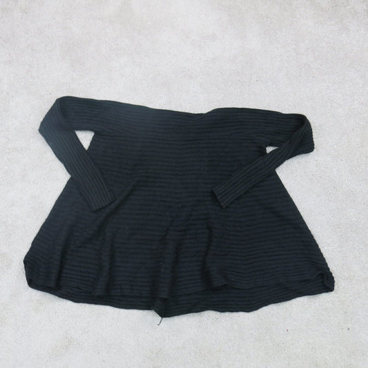 Mossimo Women's Knitted Pullover Sweater Long Sleeve Black Size Small