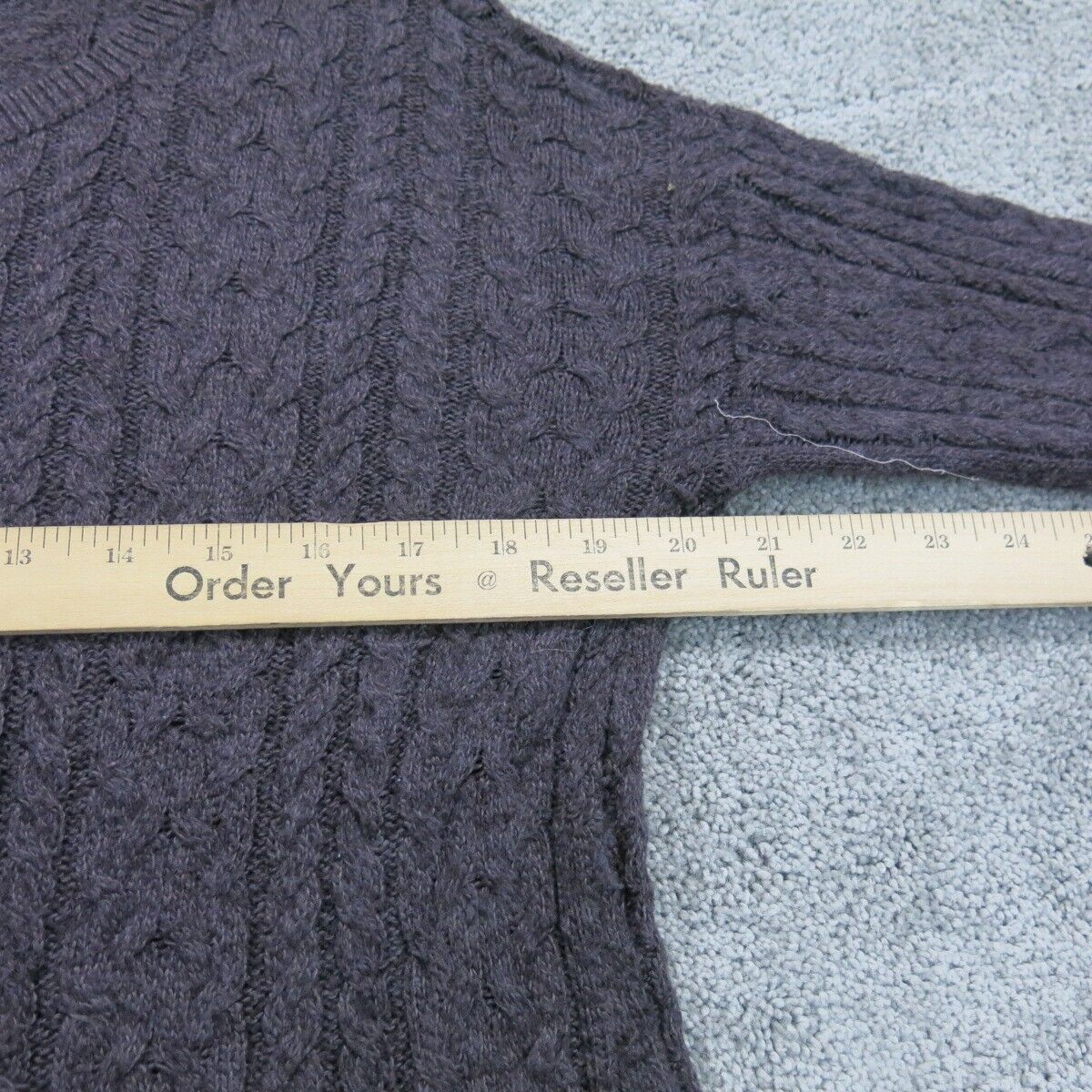 American Eagle Women Pullover Sweater Knitted Long Sleeves Dark Gray Size XL