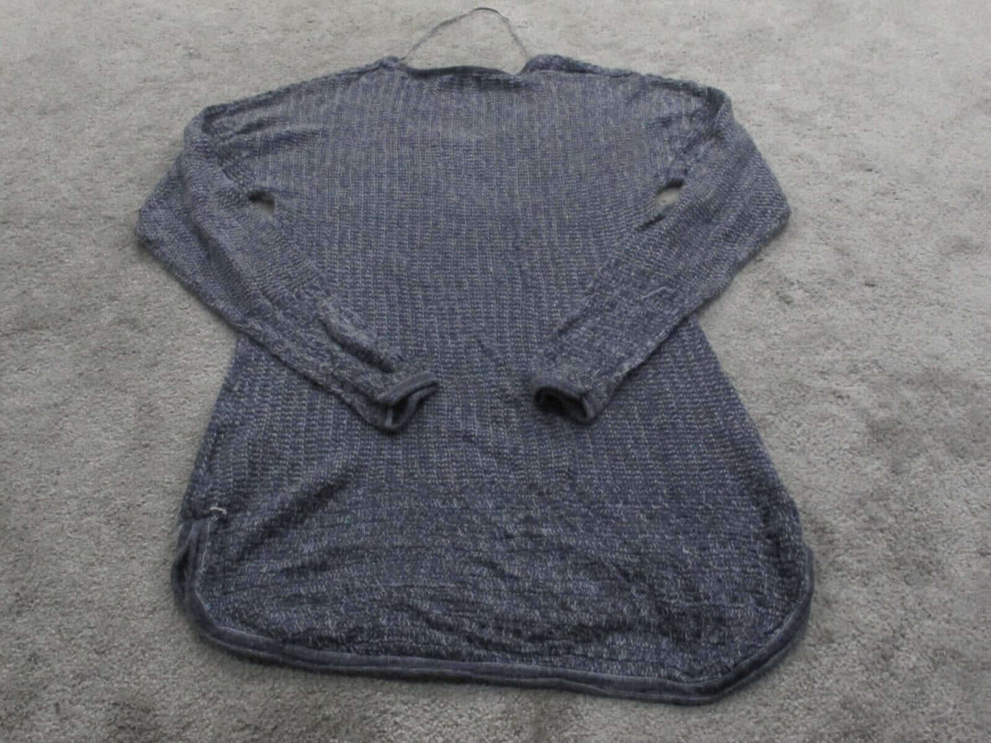 Simply Vera Vera Wang Women Blouse Top Sweater Long Sleeve Dark Gray Size Medium