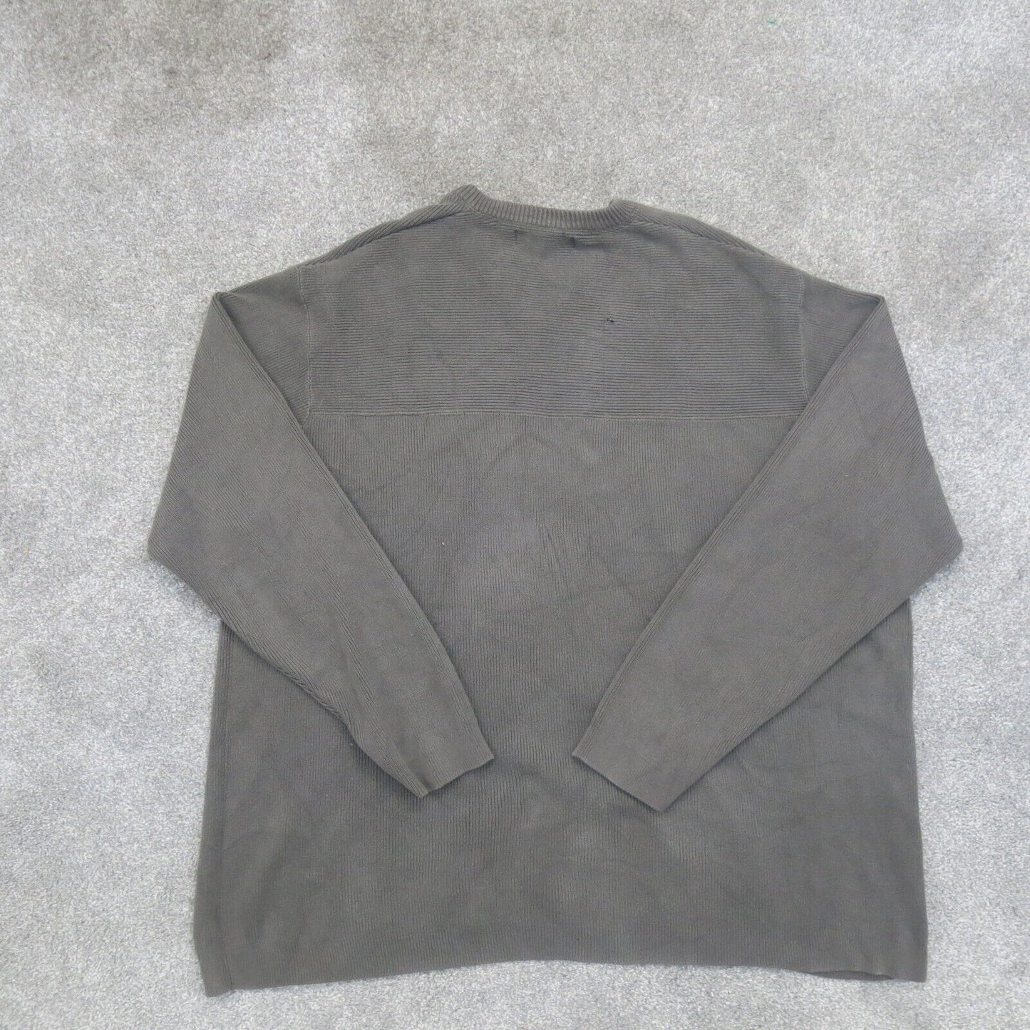 Banana Republic Mens Pullover Sweater Knitted Long Sleeves Slate Brown Size 2XL