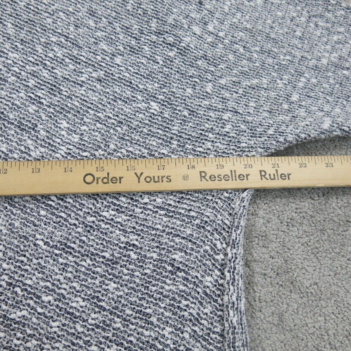 Womens Knitted Pullover Sweater Long Sleeves Crew Neck Gray Size Large