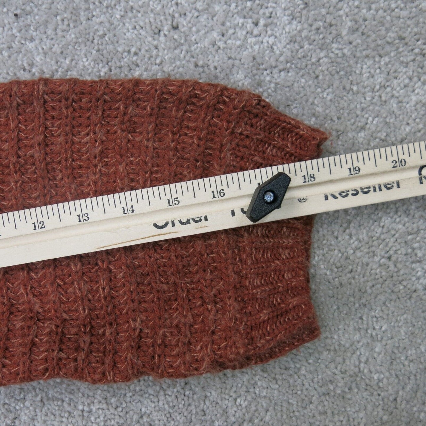 Forever 21 Womens Cardigan Sweater Open Front Pockets Dark Orange Size Small