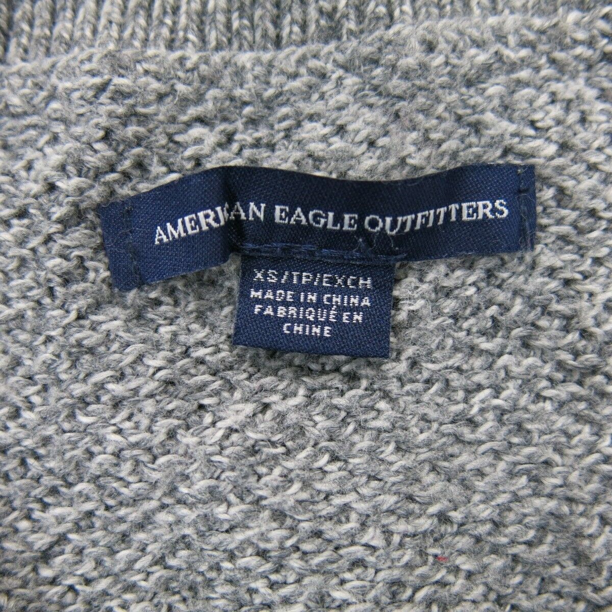 American Eagle Outfitter Womens Pullover Sweater Knit Long Sleeves Gray Size XS