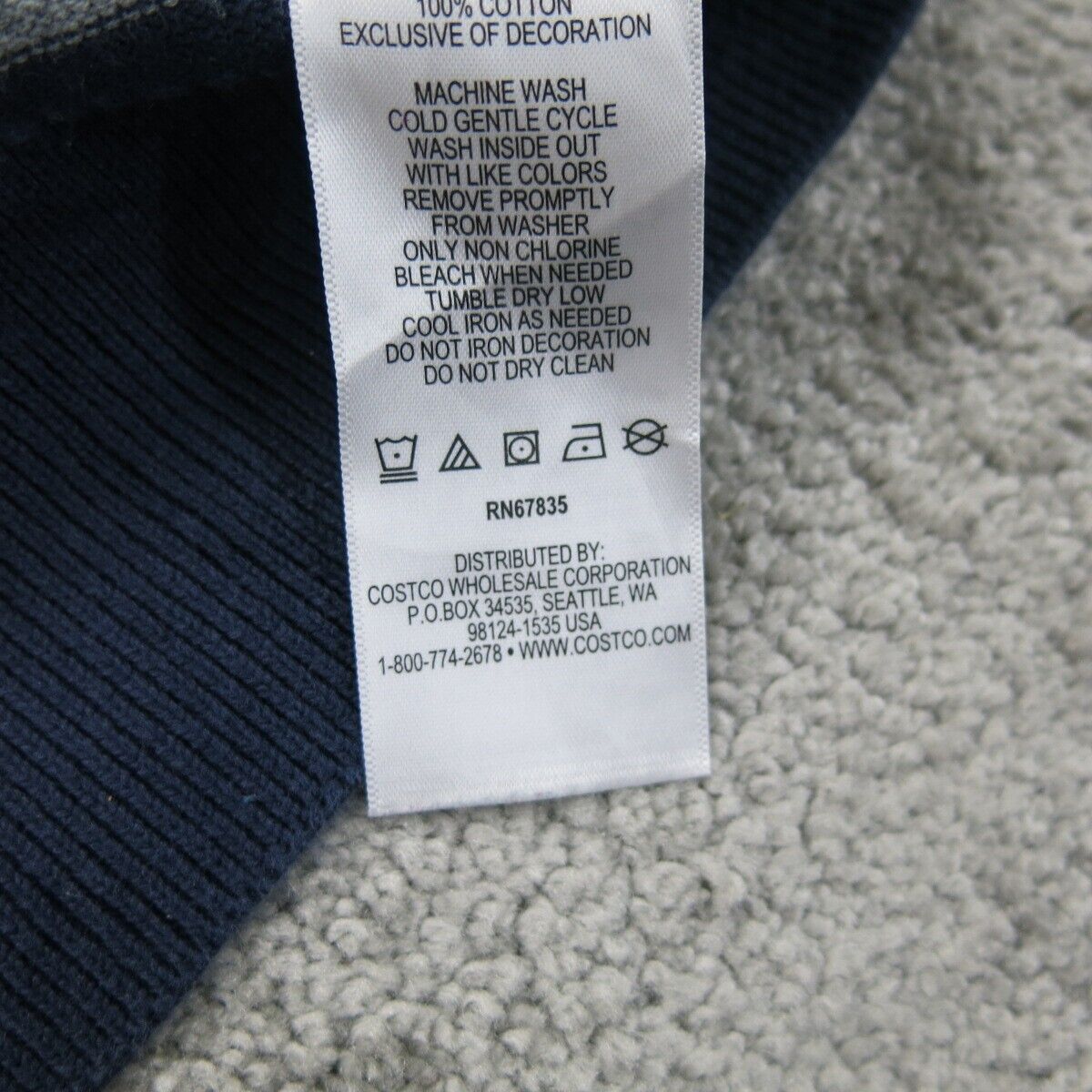 Nautica Womens Pullover Sweater Striped Long Sleeve Round Neck Gray Blue SZ S