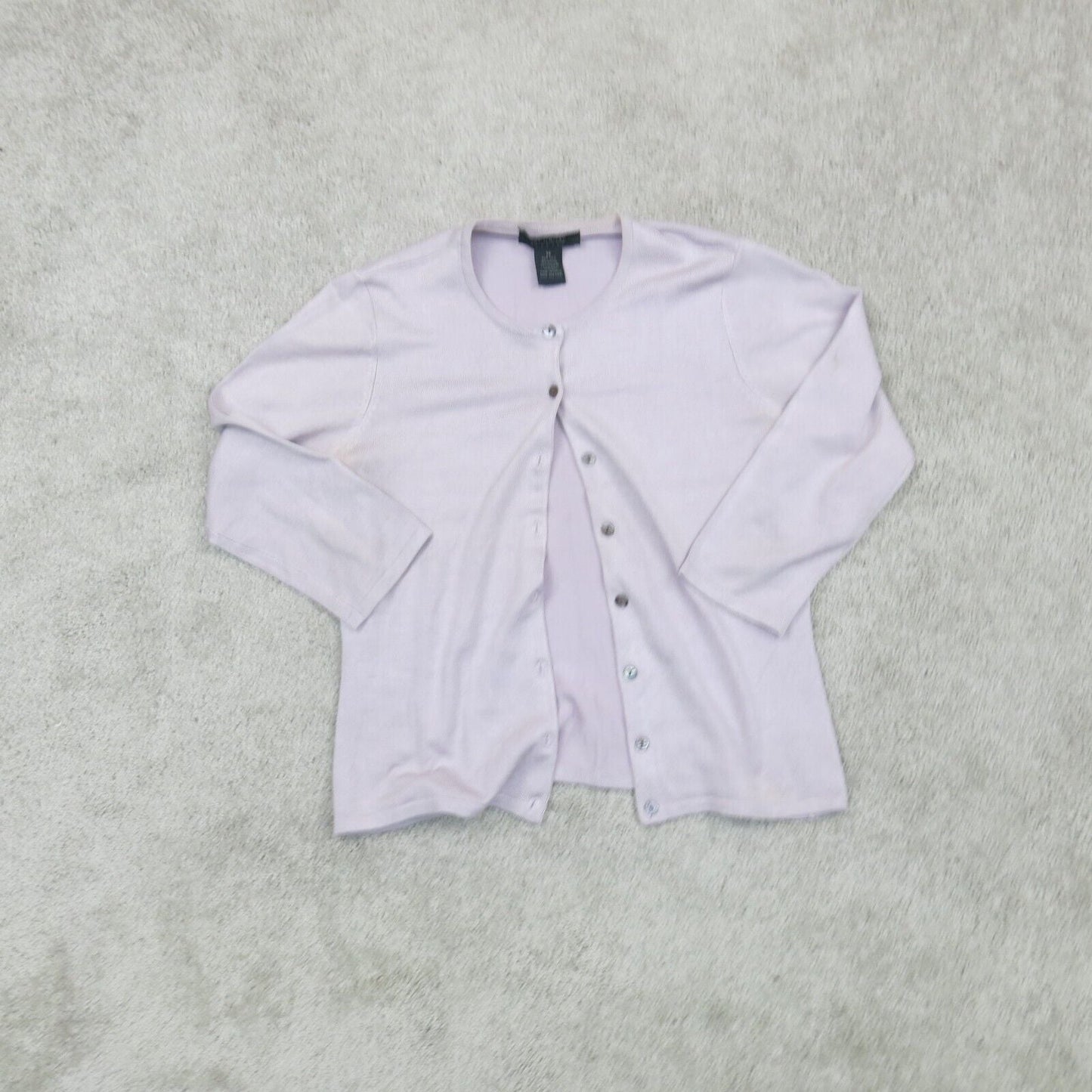 The Limited Womens Cardigan Sweater Stretch 3/4 Sleeves Light Purple Size Medium