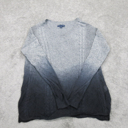 American Eagle Outfitter Womens Pullover Sweater Knit Long Sleeves Gray Size XS