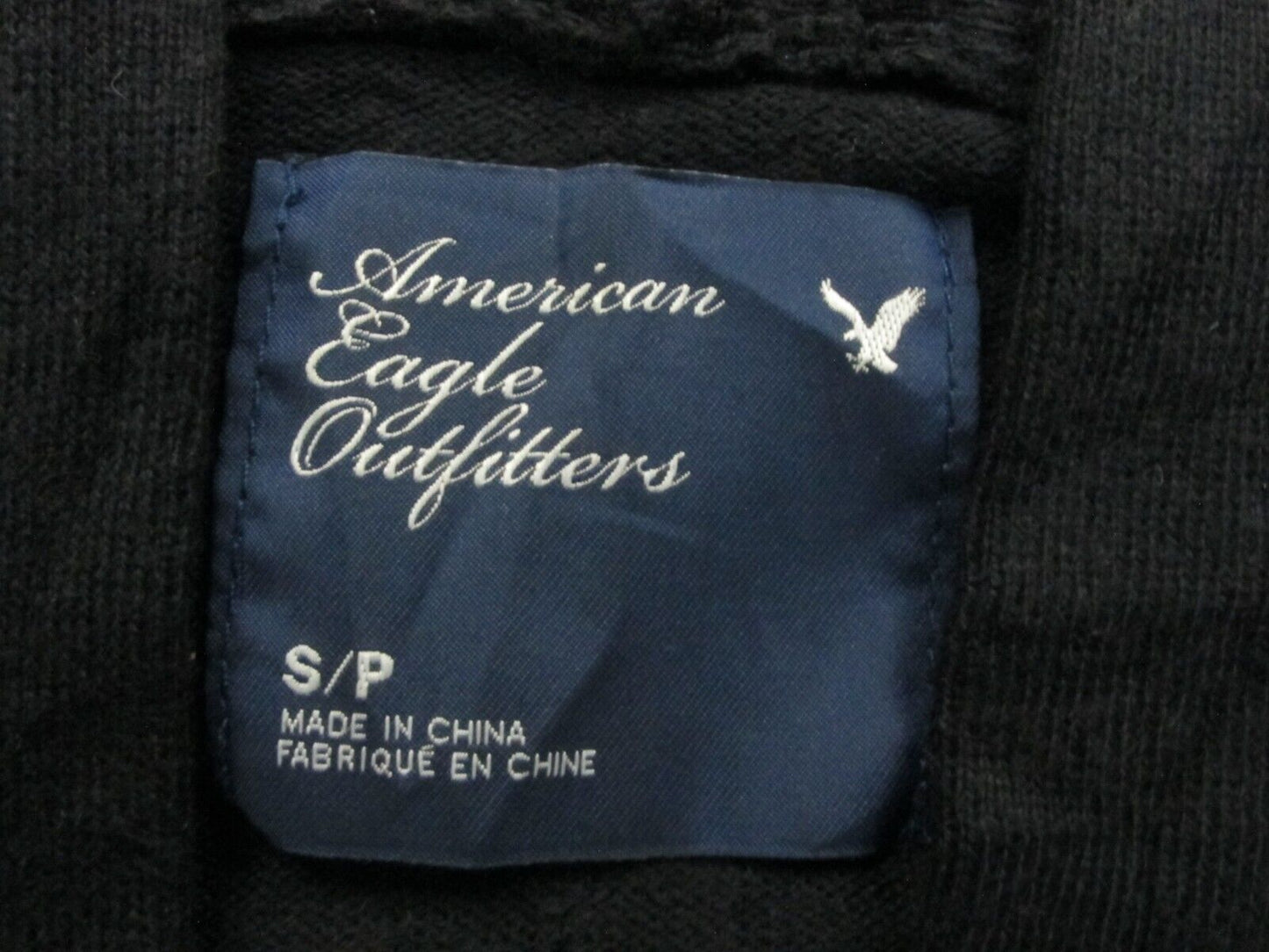 American Eagle Womens Cardigan Sweater Knitted Long Sleeve Black Size Small
