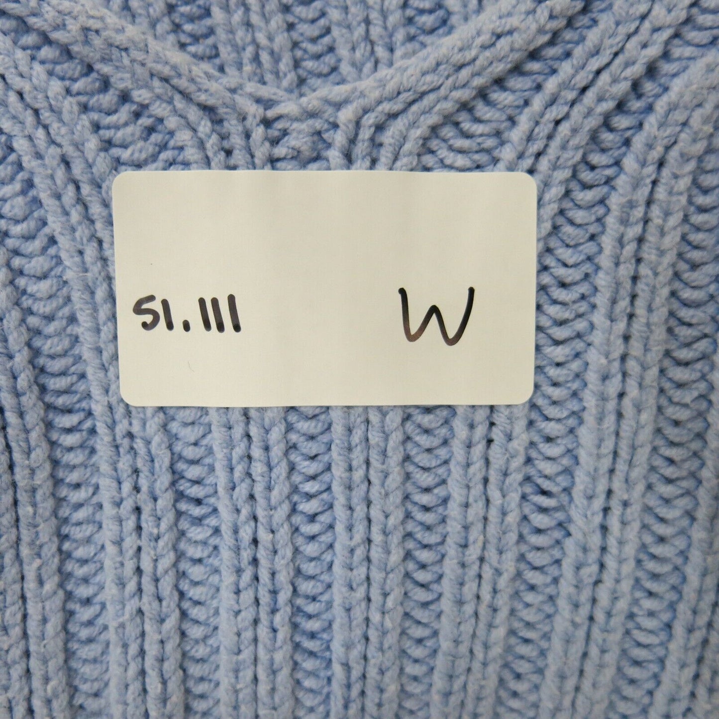 Express Womens Pullover Sweater Knitted Long Sleeves V Neck Blue Size X Large