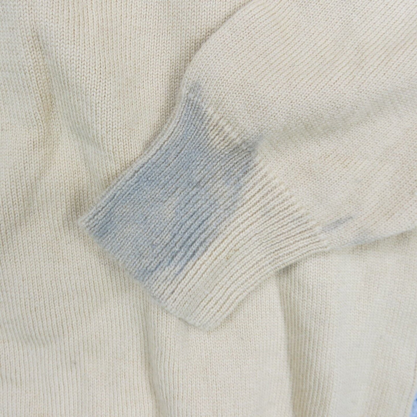 J. Crew Womens Cardigan Sweater Front Button 100% Lamb Wool Crew Neck Beige SZ M