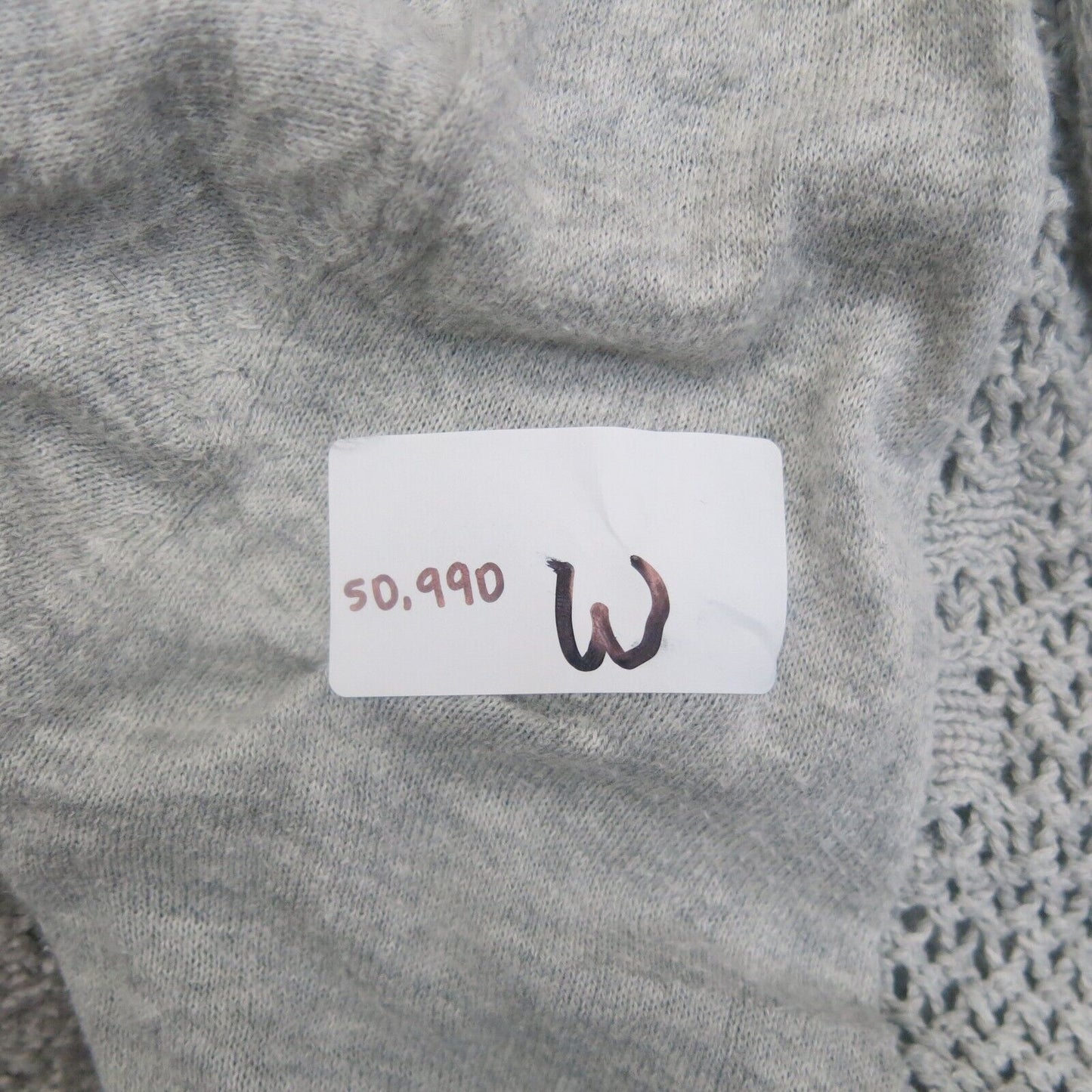 Converse One Star Womens Cardigan Shrug Sweater Open Front Pockets Gray Size XS