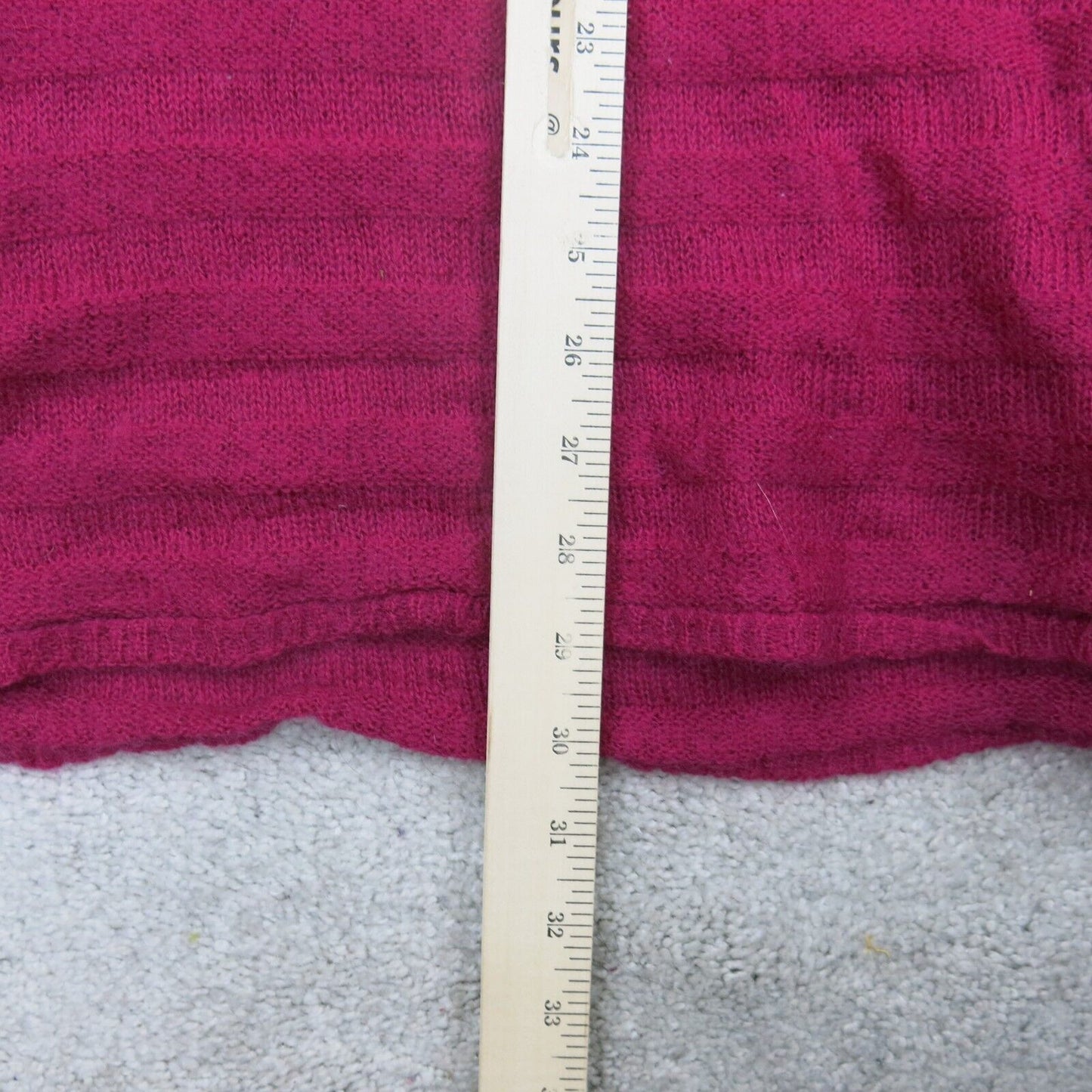 Mossimo Womens Sweater Knitted Pullover Long Sleeves V Neck Red Size X Large