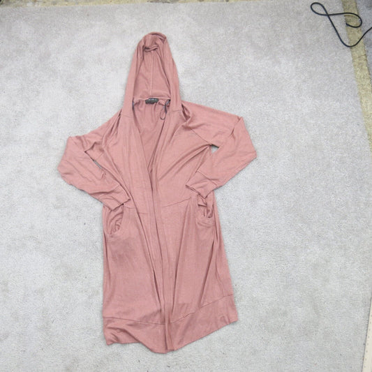 Forever 21 Womens Cover Up Hoodie Long Sleeves Pockets Nude Pink Size 1X
