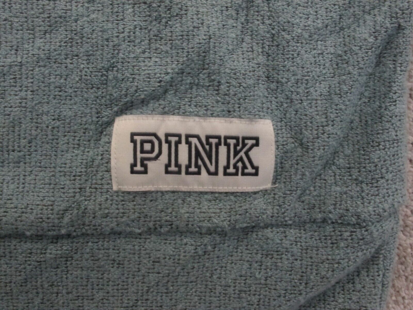 Pink Victoria Secret Womens Knitted Sweater Long Sleeve Crew Neck Light Blue XS